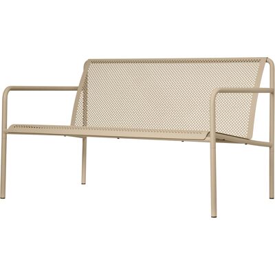 Ferm Living - Panca con schienale Dapple - Beige - Acciaio zincato verniciato a polvere - Designer Says Who Ferm Living - Panca con schienale Dapple - Beige - Acciaio zincato verniciato a polvere - Designer Says Who