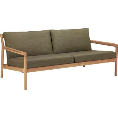 Ethnicraft - Divano da giardino imbottito Jack outdoor - Verde - Tessuto in polipropilene - Designer Jacques Deneef Ethnicraft - Divano da giardino imbottito Jack outdoor - Verde - Tessuto in polipropilene - Designer Jacques Deneef