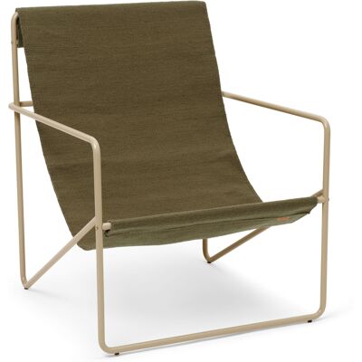 Ferm Living - Poltrona Désert - Verde - Tessuto riciclato - Designer Trine Andersen Ferm Living - Poltrona Désert - Verde - Tessuto riciclato - Designer Trine Andersen