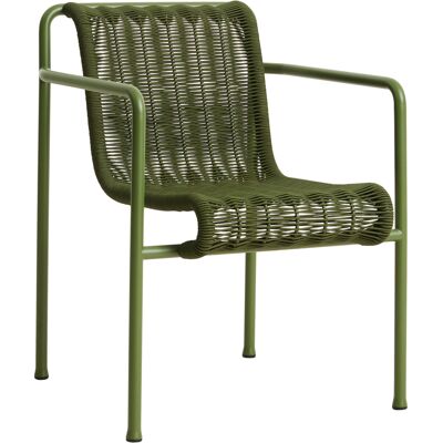 Hay - Poltroncina da pranzo Palissade Cord - Verde - Corda in tessuto di poliestere riciclato - Designer Ronan & Erwan Bouroullec Hay - Poltroncina da pranzo Palissade Cord - Verde - Corda in tessuto di poliestere riciclato - Designer Ronan & Erwan Bouroullec