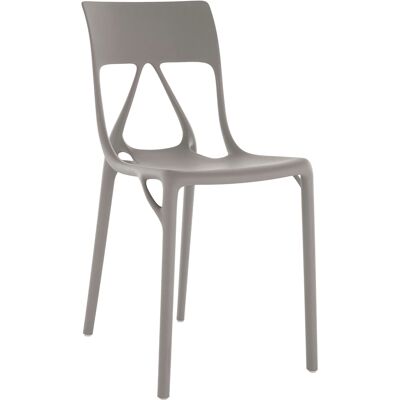 Kartell - Sedia impilabile A. I. - Grigio - PMMA riciclato - Designer Philippe Starck Kartell - Sedia impilabile A. I. - Grigio - PMMA riciclato - Designer Philippe Starck