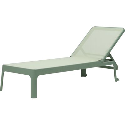 NARDI - Lettino inclinabile impilabile PLANO - Verde - Resina in fibra di vetro - Designer Raffaello Galiotto NARDI - Lettino inclinabile impilabile PLANO - Verde - Resina in fibra di vetro - Designer Raffaello Galiotto