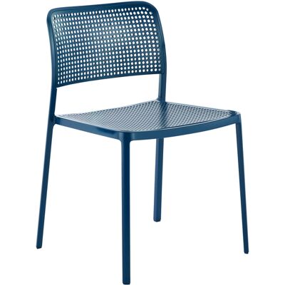 Kartell - Sedia impilabile Audrey - Blu - alluminio verniciato - Designer Piero Lissoni Kartell - Sedia impilabile Audrey - Blu - alluminio verniciato - Designer Piero Lissoni