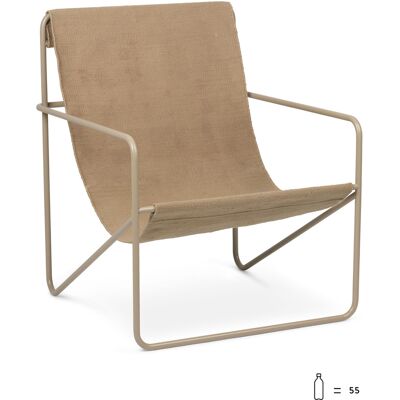 Ferm Living - Poltrona Désert - Beige - Tessuto riciclato - Designer Trine Andersen Ferm Living - Poltrona Désert - Beige - Tessuto riciclato - Designer Trine Andersen
