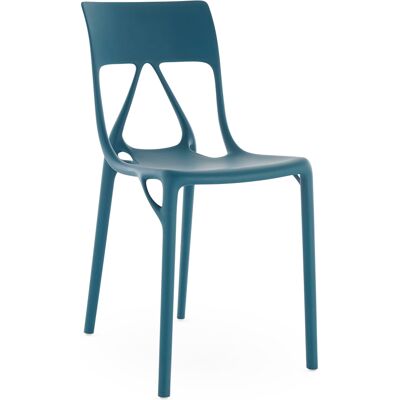 Kartell - Sedia impilabile A. I. - Blu - PMMA riciclato - Designer Philippe Starck Kartell - Sedia impilabile A. I. - Blu - PMMA riciclato - Designer Philippe Starck