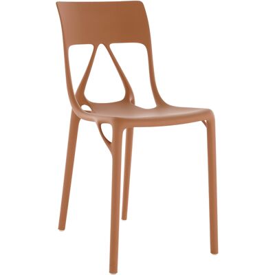 Kartell - Sedia impilabile A. I. - Marrone - PMMA riciclato - Designer Philippe Starck Kartell - Sedia impilabile A. I. - Marrone - PMMA riciclato - Designer Philippe Starck