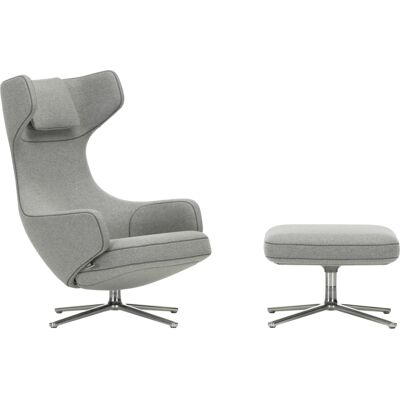 Vitra - Poltrona imbottita Grand Repos - Grigio - Piume - Designer Antonio Citterio Vitra - Poltrona imbottita Grand Repos - Grigio - Piume - Designer Antonio Citterio