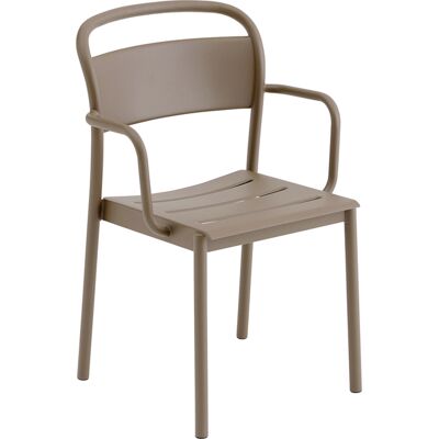 Muuto - Poltrona impilabile Linear - Beige - Acciaio zincato verniciato a polvere - Designer Thomas Bentzen Muuto - Poltrona impilabile Linear - Beige - Acciaio zincato verniciato a polvere - Designer Thomas Bentzen