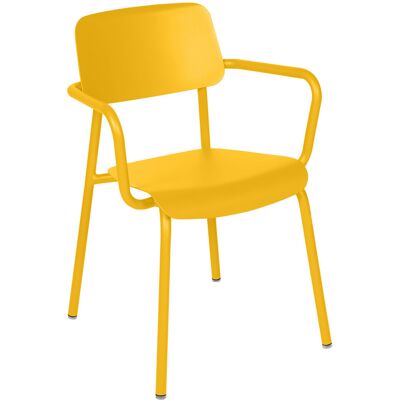 Fermob - Poltrona impilabile Studie - Giallo - Alluminio - Designer Tristan Lohner Fermob - Poltrona impilabile Studie - Giallo - Alluminio - Designer Tristan Lohner