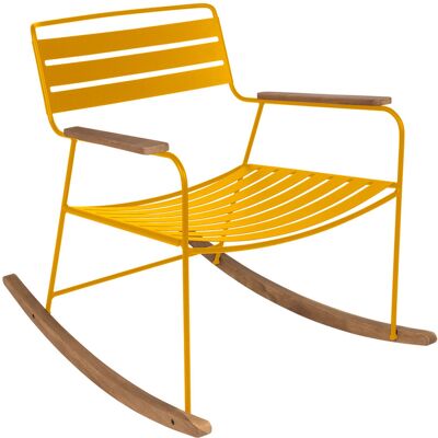 Fermob - Sedia a dondolo Surprising - Giallo - Teck - Designer Harald Guggenbichler Fermob - Sedia a dondolo Surprising - Giallo - Teck - Designer Harald Guggenbichler
