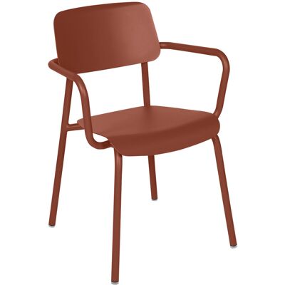 Fermob - Poltrona impilabile Studie - Rosso - Alluminio - Designer Tristan Lohner Fermob - Poltrona impilabile Studie - Rosso - Alluminio - Designer Tristan Lohner