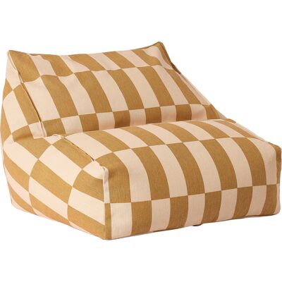 Pouf in cotone biologico Vibes Giallo Beige - Pouf Pouf in cotone biologico Vibes Giallo Beige - Pouf