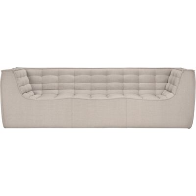 Ethnicraft - Divano 3 posti o più N701 - Beige - Schiuma PU ad alta densità - Designer Jacques Deneef Ethnicraft - Divano 3 posti o più N701 - Beige - Schiuma PU ad alta densità - Designer Jacques Deneef