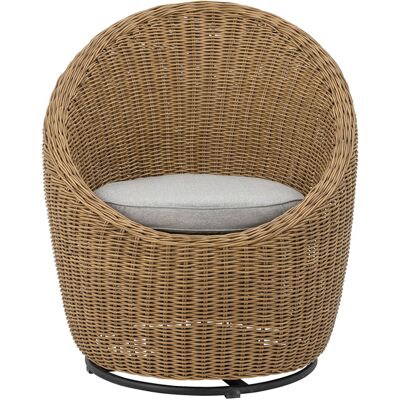 Bloomingville - Poltrona girevole Roccas - Marrone - Polyrattan Bloomingville - Poltrona girevole Roccas - Marrone - Polyrattan