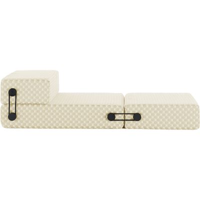 Kartell - Poltroncina convertibile Trix - Beige - Tessuto outdoor - Designer Piero Lissoni Kartell - Poltroncina convertibile Trix - Beige - Tessuto outdoor - Designer Piero Lissoni