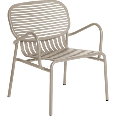 Petite Friture - Poltrona bassa impilabile Week-end - Beige - Alluminio termolaccato epossidico - Designer Studio BrichetZiegler Petite Friture - Poltrona bassa impilabile Week-end - Beige - Alluminio termolaccato epossidico - Designer Studio BrichetZiegler