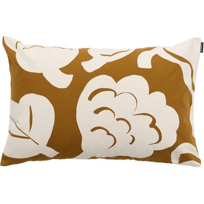 Marimekko - Foodera cuscino Kukasta Kukkaan - Giallo - Cotone biologico - Designer Erja Hirvi Marimekko - Foodera cuscino Kukasta Kukkaan - Giallo - Cotone biologico - Designer Erja Hirvi