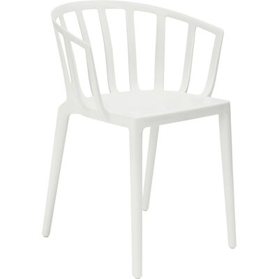 Kartell - Poltrona impilabile Venice - Bianco - Tecnopolimero termoplastico riciclato - Designer Philippe Starck Kartell - Poltrona impilabile Venice - Bianco - Tecnopolimero termoplastico riciclato - Designer Philippe Starck