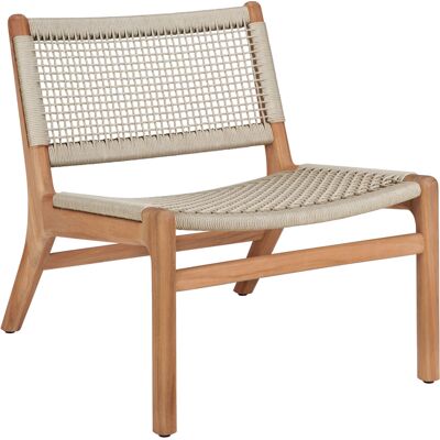 Ethnicraft - Poltrona bassa Jack outdoor - Beige - Teak massello - Designer Jacques Deneef Ethnicraft - Poltrona bassa Jack outdoor - Beige - Teak massello - Designer Jacques Deneef