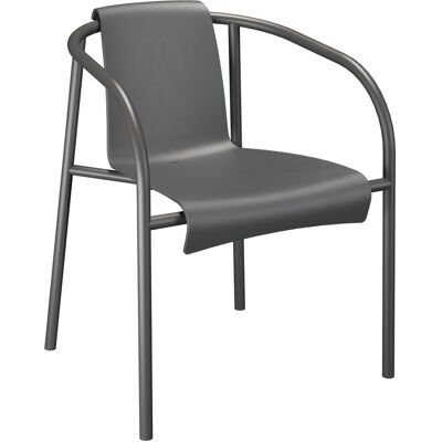 Houe - Poltrona impilabile Nami - Grigio - Plastica riciclata - Designer Hans Thyge & Co Houe - Poltrona impilabile Nami - Grigio - Plastica riciclata - Designer Hans Thyge & Co