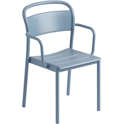 Sedia in Acciaio Blu Impilabile Muuto Linear - Stile Scandinavo Esterno Sedia in Acciaio Blu Impilabile Muuto Linear - Stile Scandinavo Esterno