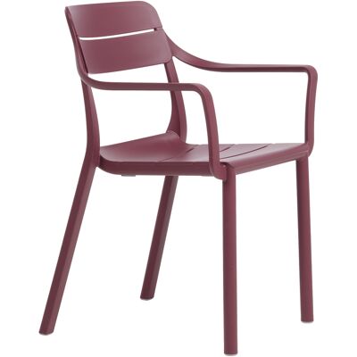 NARDI - Poltrona impilabile Cassia - Rosso - Resina in fibra di vetro - Designer Raffaello Galiotto NARDI - Poltrona impilabile Cassia - Rosso - Resina in fibra di vetro - Designer Raffaello Galiotto