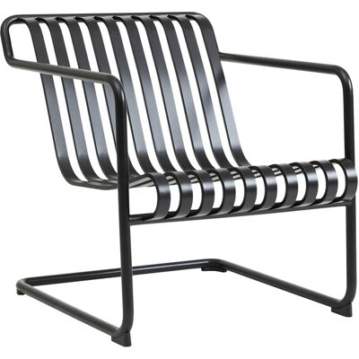 Hay - Poltrona bassa Palissade - Nero - Acciaio termolaccato - Designer Ronan & Erwan Bouroullec Hay - Poltrona bassa Palissade - Nero - Acciaio termolaccato - Designer Ronan & Erwan Bouroullec
