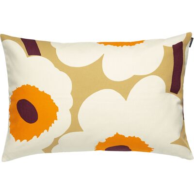 Marimekko - Foodera cuscino Unikko - Arancione - Cotone biologico - Designer Maija Isola Marimekko - Foodera cuscino Unikko - Arancione - Cotone biologico - Designer Maija Isola