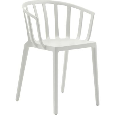 Kartell - Poltrona impilabile Venice - Bianco - Tecnopolimero termoplastico riciclato - Designer Philippe Starck Kartell - Poltrona impilabile Venice - Bianco - Tecnopolimero termoplastico riciclato - Designer Philippe Starck