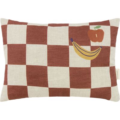 NOBODINOZ - Cuscino Vibes - Marrone - Lino francese NOBODINOZ - Cuscino Vibes - Marrone - Lino francese