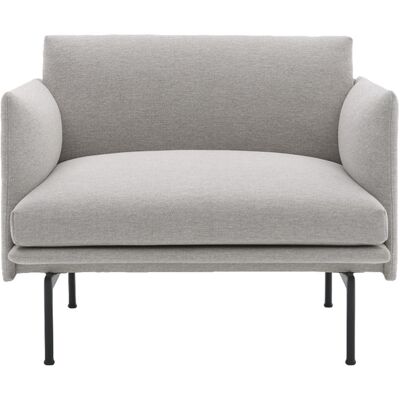 Muuto - Poltrona imbottita Outline - Grigio - Tessuto Clay - Designer Anderssen & Voll Muuto - Poltrona imbottita Outline - Grigio - Tessuto Clay - Designer Anderssen & Voll
