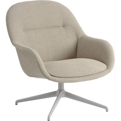 Muuto - Poltrona imbottita Fiber - Grigio - Plastica 100% riciclata - Designer Iskos-Berlin Muuto - Poltrona imbottita Fiber - Grigio - Plastica 100% riciclata - Designer Iskos-Berlin