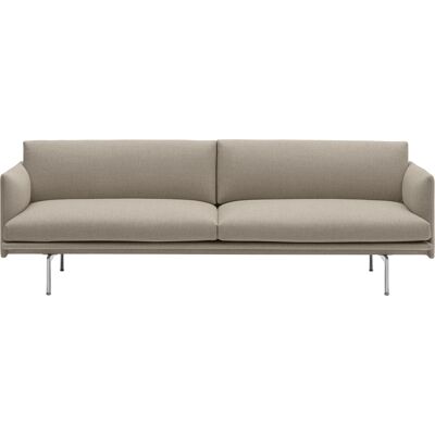 Divano Outline 3 posti Muuto - Grigio - Design Scandinavo Divano Outline 3 posti Muuto - Grigio - Design Scandinavo