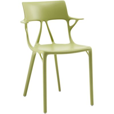 Kartell - Poltrona A. I - Verde - Tecnopolimero termoplastico riciclato - Designer Philippe Starck Kartell - Poltrona A. I - Verde - Tecnopolimero termoplastico riciclato - Designer Philippe Starck