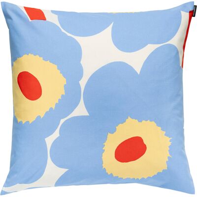 Marimekko - Foodera cuscino Unikko - Blu - Cotone biologico - Designer Maija Isola Marimekko - Foodera cuscino Unikko - Blu - Cotone biologico - Designer Maija Isola