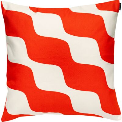 Marimekko - Foodera cuscino Taifuuni - Arancione - Cotone biologico - Designer Maija Isola Marimekko - Foodera cuscino Taifuuni - Arancione - Cotone biologico - Designer Maija Isola