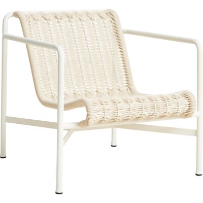 HAY Poltrona bassa Palissade Cord - Bianco - Sedia lounge outdoor HAY Poltrona bassa Palissade Cord - Bianco - Sedia lounge outdoor