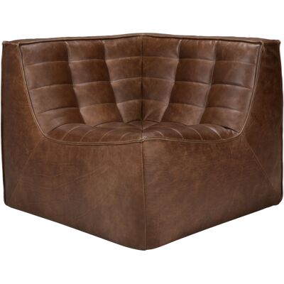 Ethnicraft - Sedia d'angolo N701 - Marrone - Schiuma PU ad alta densità - Designer Jacques Deneef Ethnicraft - Sedia d'angolo N701 - Marrone - Schiuma PU ad alta densità - Designer Jacques Deneef