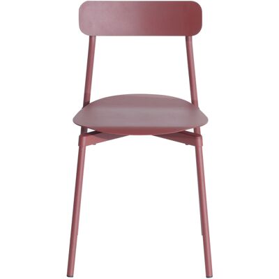 Petite Friture - Sedia impilabile Fromme - Rosso - Alluminio - Designer Tom Chung Petite Friture - Sedia impilabile Fromme - Rosso - Alluminio - Designer Tom Chung