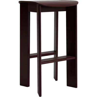 Hay - Sgabello alto Chisel - Rosso - Impiallacciatura di faggio laccata - Designer Andreas Bergsaker Hay - Sgabello alto Chisel - Rosso - Impiallacciatura di faggio laccata - Designer Andreas Bergsaker
