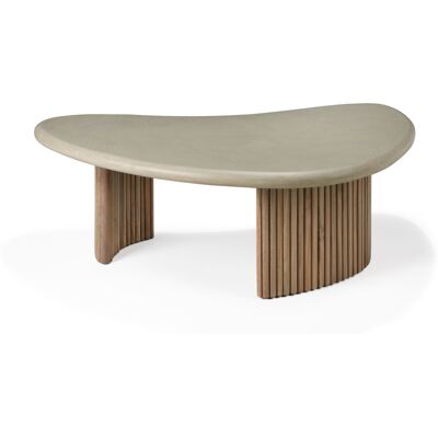 Ethnicraft - Tavolino Boomerang - Grigio - Teak riciclato Ethnicraft - Tavolino Boomerang - Grigio - Teak riciclato