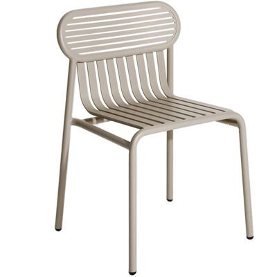 Petite Friture - Sedia impilabile Week-end - Beige - Alluminio - Designer Studio BrichetZiegler Petite Friture - Sedia impilabile Week-end - Beige - Alluminio - Designer Studio BrichetZiegler