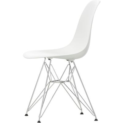 Vitra - Sedia Eames Plastic Side Chair - Bianco - Acciaio cromato - Designer Charles & Ray Eames Vitra - Sedia Eames Plastic Side Chair - Bianco - Acciaio cromato - Designer Charles & Ray Eames