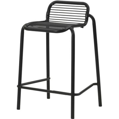 Normann Copenhagen - Sgabello bar Vig - Nero - Acciaio termolaccato - Designer Simon Legald Normann Copenhagen - Sgabello bar Vig - Nero - Acciaio termolaccato - Designer Simon Legald