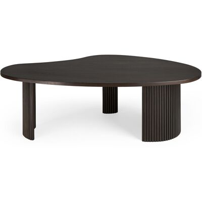 Ethnicraft - Tavolino Boomerang - Legno naturale - Mogano massiccio tinto - Designer Alain van Havre Ethnicraft - Tavolino Boomerang - Legno naturale - Mogano massiccio tinto - Designer Alain van Havre