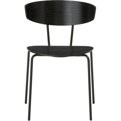 Ferm Living - Sedia impilabile Herman - Nero - Acciaio laccato epossidico - Designer Herman Studio Ferm Living - Sedia impilabile Herman - Nero - Acciaio laccato epossidico - Designer Herman Studio