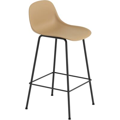 Muuto - Sedia da bar Fiber - Marrone - Materiale composito riciclato - Designer Iskos-Berlin Muuto - Sedia da bar Fiber - Marrone - Materiale composito riciclato - Designer Iskos-Berlin