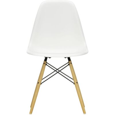 Sedia Vitra Eames in Plastica - Bianco - Faggio - Stile Modernista Sedia Vitra Eames in Plastica - Bianco - Faggio - Stile Modernista
