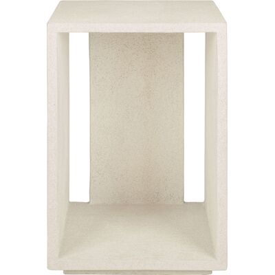 Ethnicraft - Tavolino d'appoggio Elements - Bianco - Microcemento Ethnicraft - Tavolino d'appoggio Elements - Bianco - Microcemento