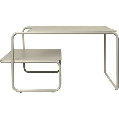 Ferm Living - Tavolino Level - Beige - Acciaio verniciato a polvere Ferm Living - Tavolino Level - Beige - Acciaio verniciato a polvere